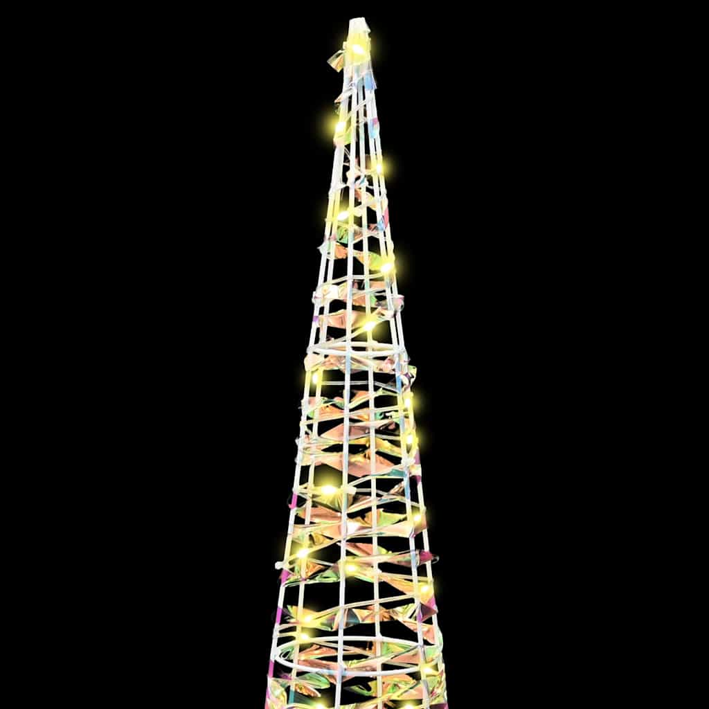 Albero di Natale 3 pz 90 LED Bianco caldo 20 x 20 x 80 cm PET