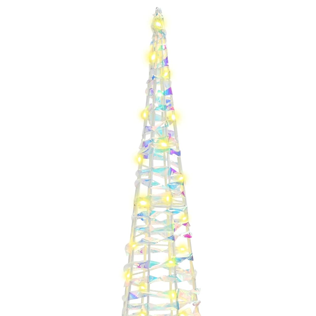 Albero di Natale 3 pz 90 LED Bianco caldo 20 x 20 x 80 cm PET