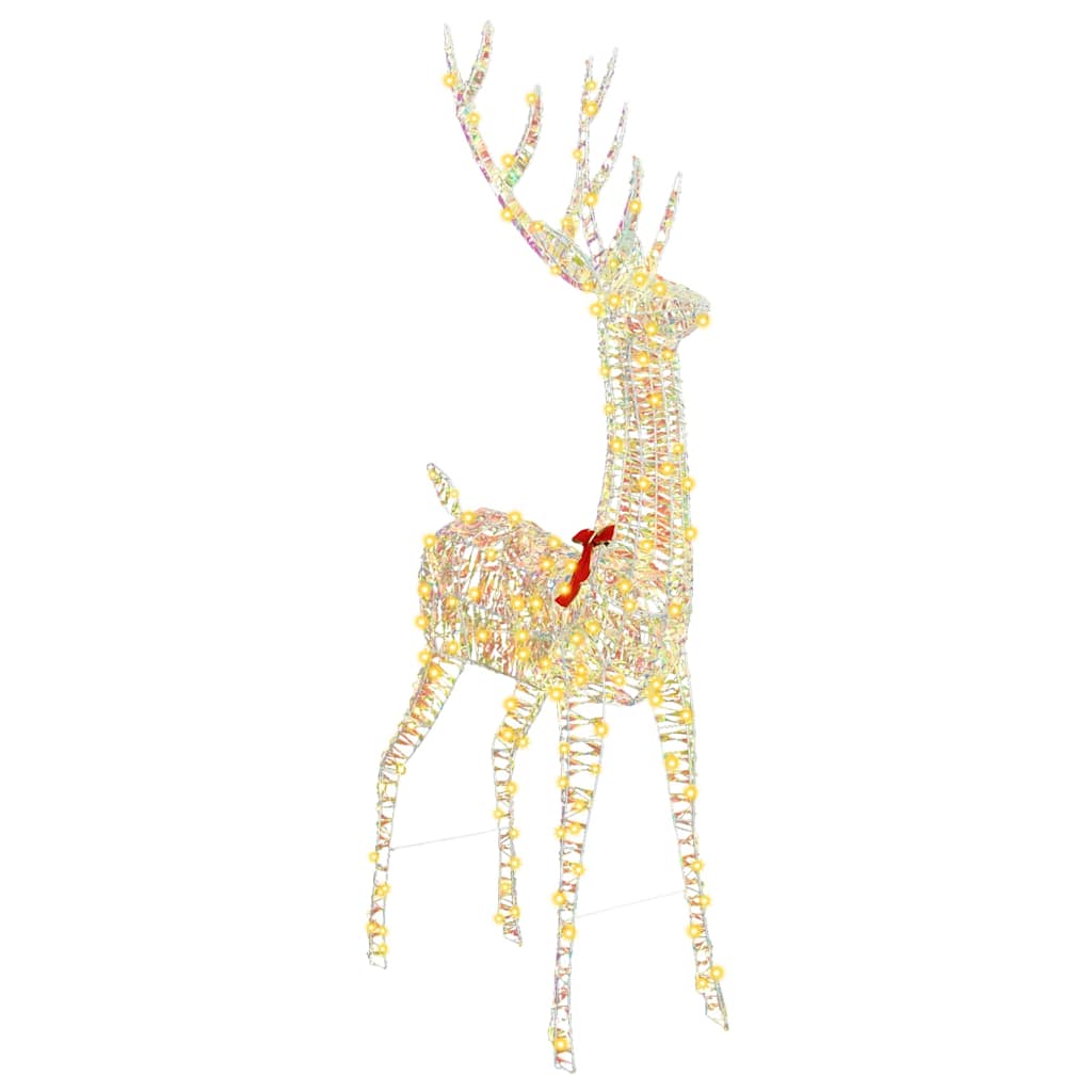 Renna 3D 250 LED Bianco caldo 96 x 40 x 180 cm PET