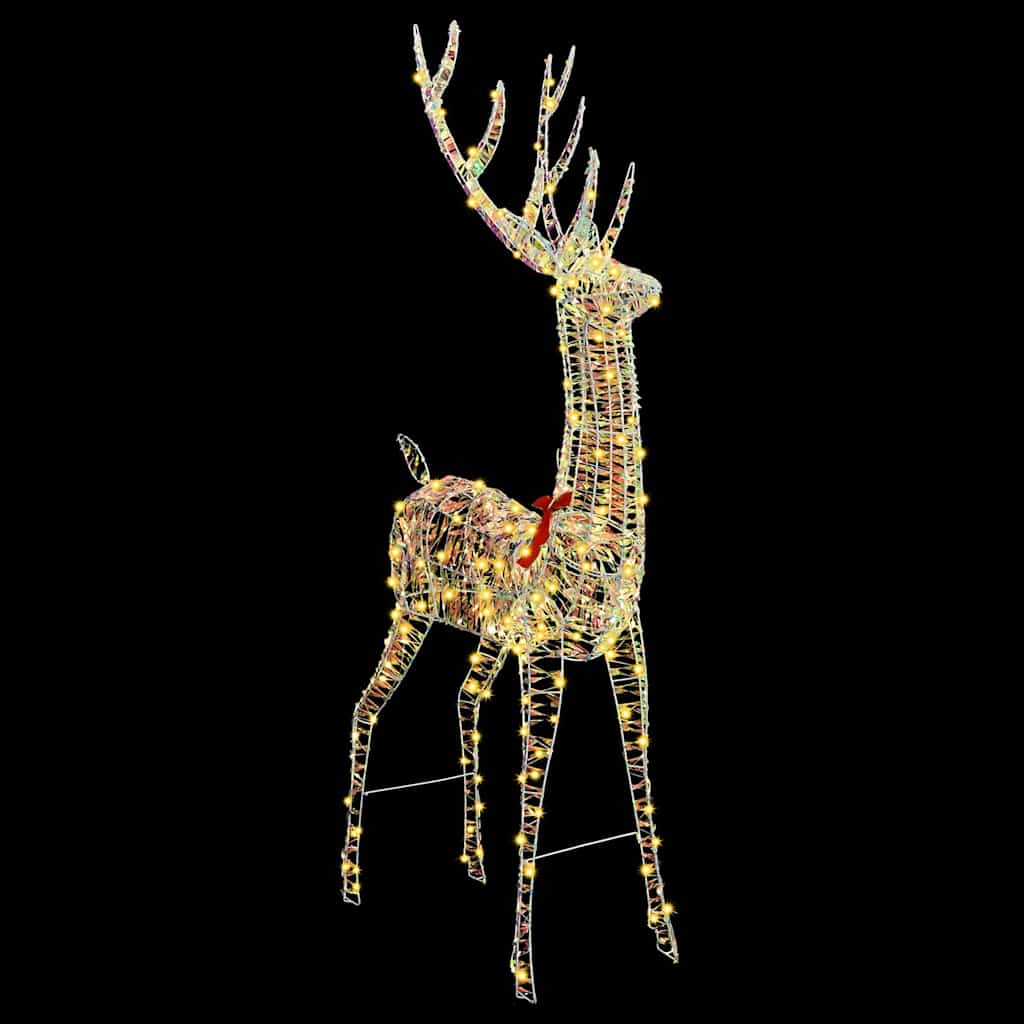 Renna 3D 250 LED Bianco caldo 96 x 40 x 180 cm PET