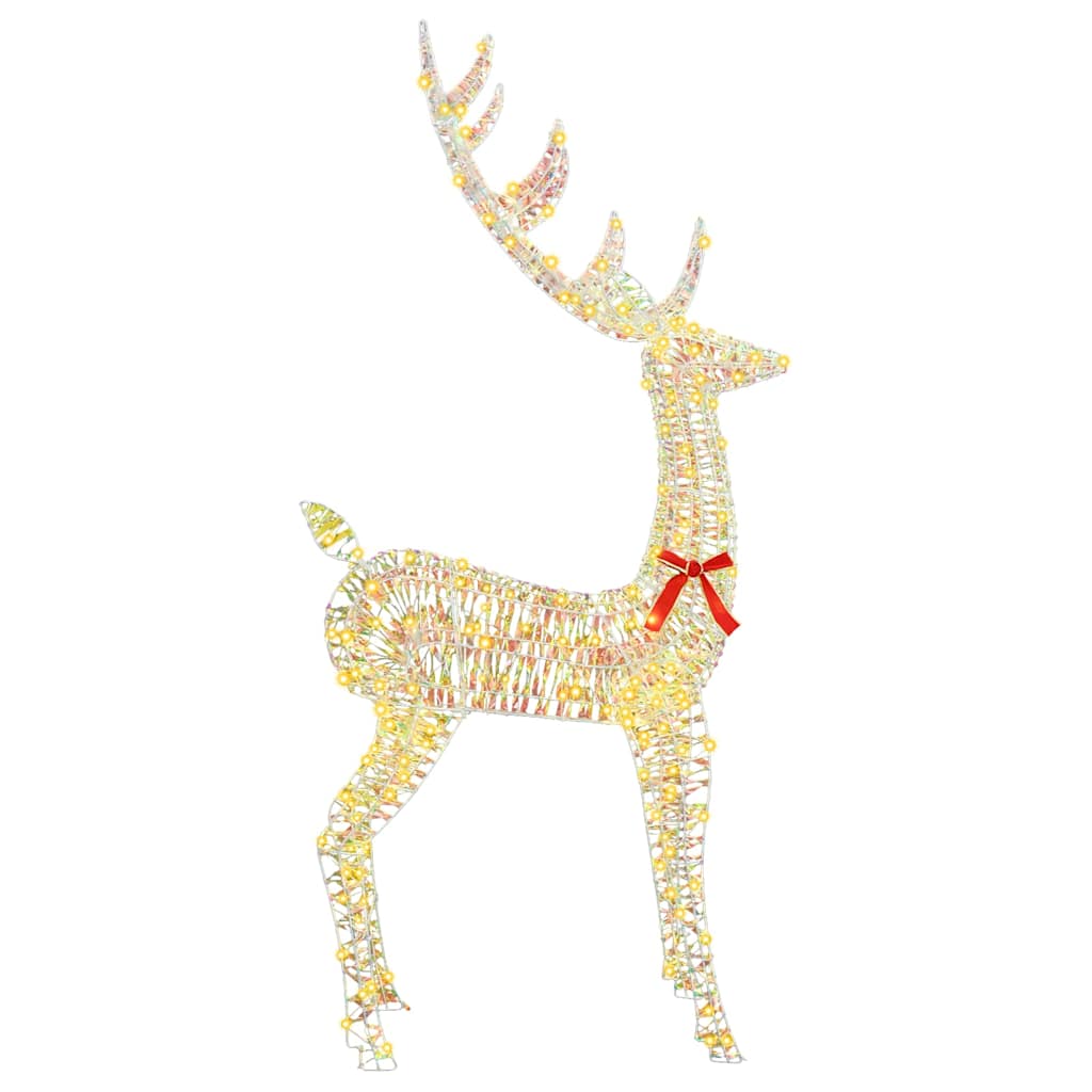 Renna 3D 250 LED Bianco caldo 96 x 40 x 180 cm PET