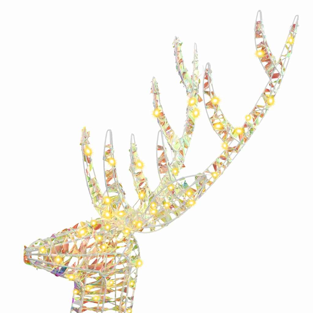 Renna 3D 250 LED Bianco caldo 96 x 40 x 180 cm PET