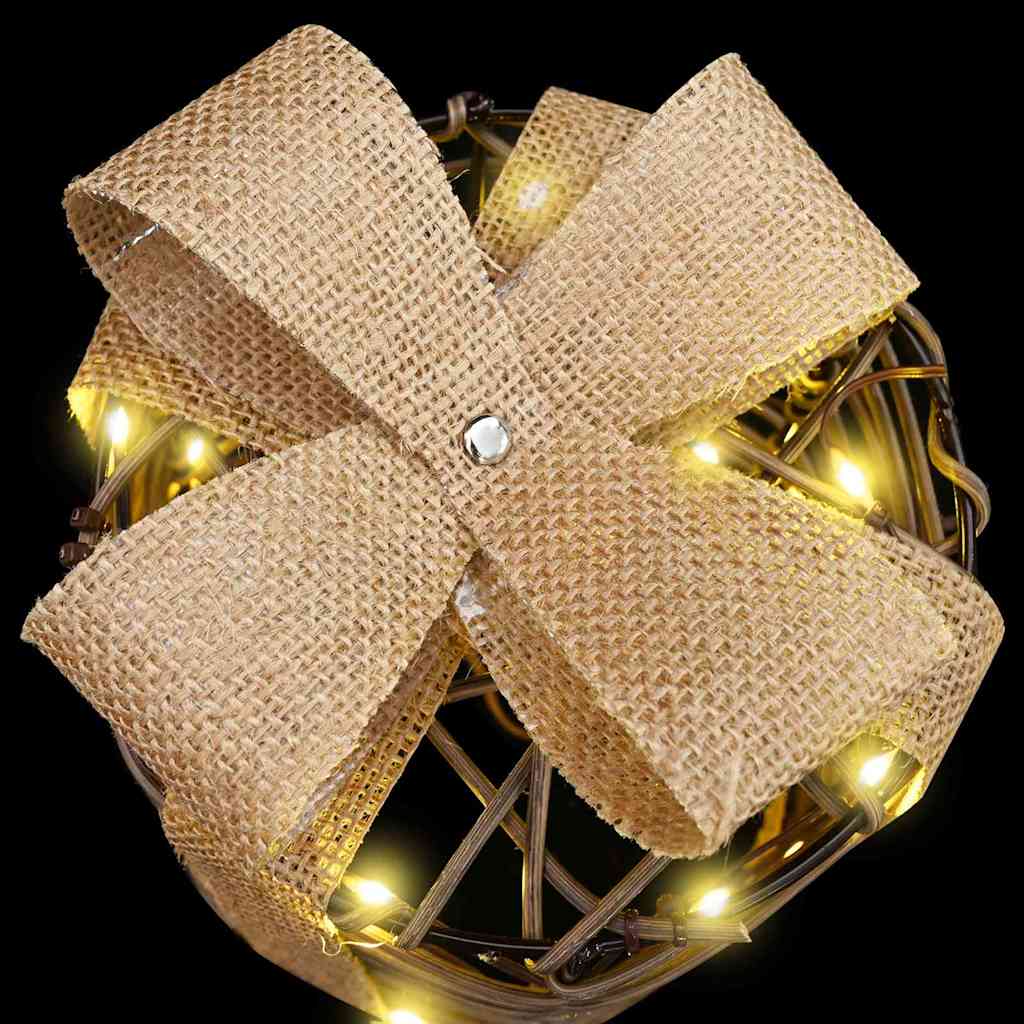 Decorazione Scatola Regalo 3 pz Bianco caldo 20 x 20 x 20 cm