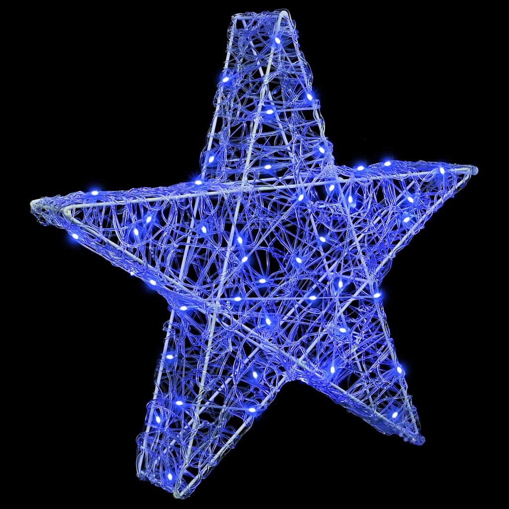 Stella 3D 50 LED Blu 55 x 53.5 x 10 cm Acrilico