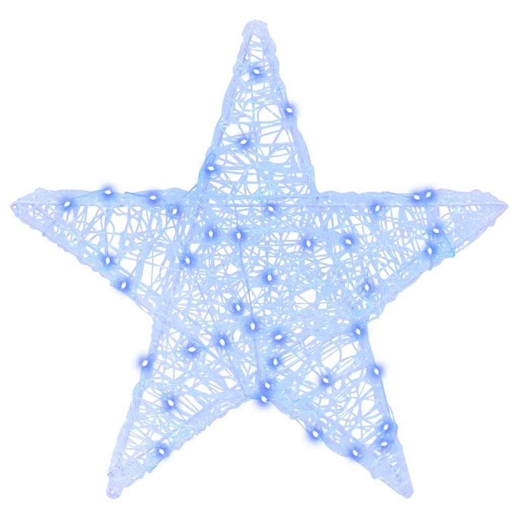 Stella 3D 50 LED Blu 55 x 53.5 x 10 cm Acrilico