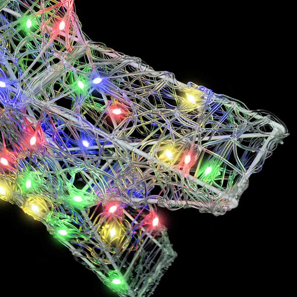 Stella 3D 50 LED Multicolore 55 x 53.5 x 10 cm Acrilico