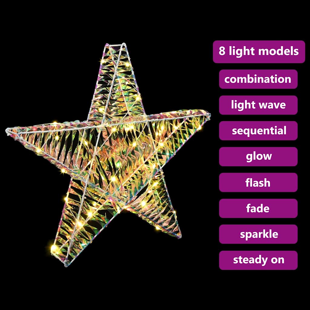 Stella 3D 50 LED Bianco caldo 55 x 52.5 x 9 cm PET