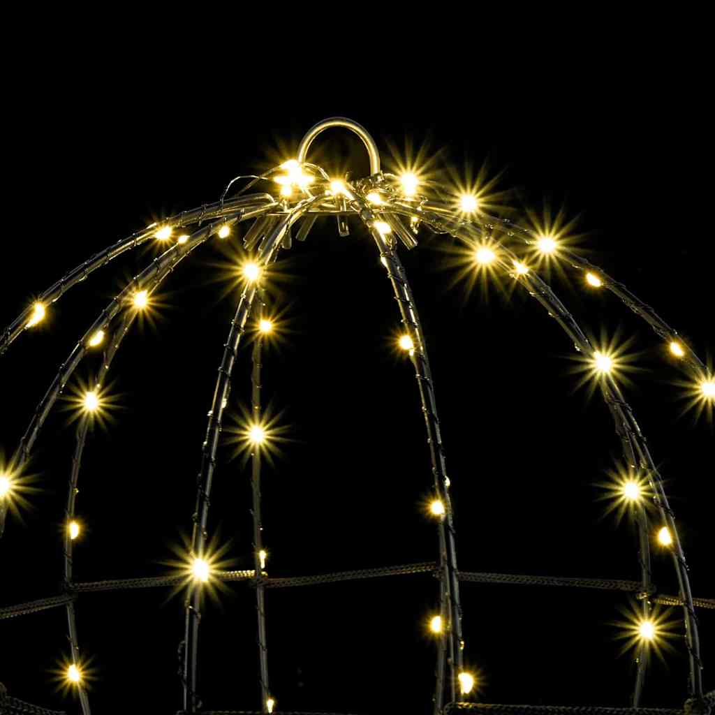 Palla Bianco caldo 30 x 30 x 32 cm Metallo 96 LED