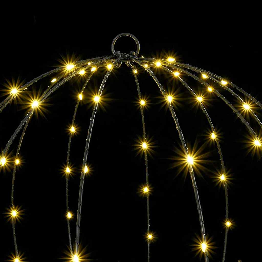 Palla 2 pz Bianco caldo 60 x 60 x 62 cm Metallo 384 LED