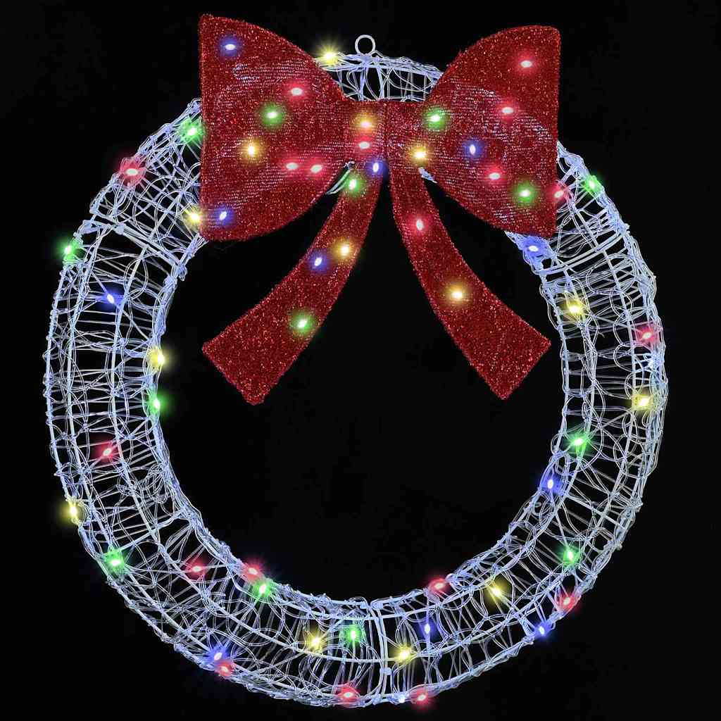 Corona 60 LED Multicolore 76 x 76 x 8,5 cm Acrilico