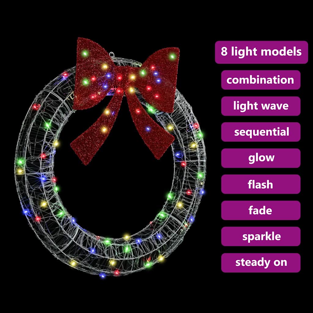 Corona 80 LED Multicolore 92 x 92 x 9,5 cm Acrilico