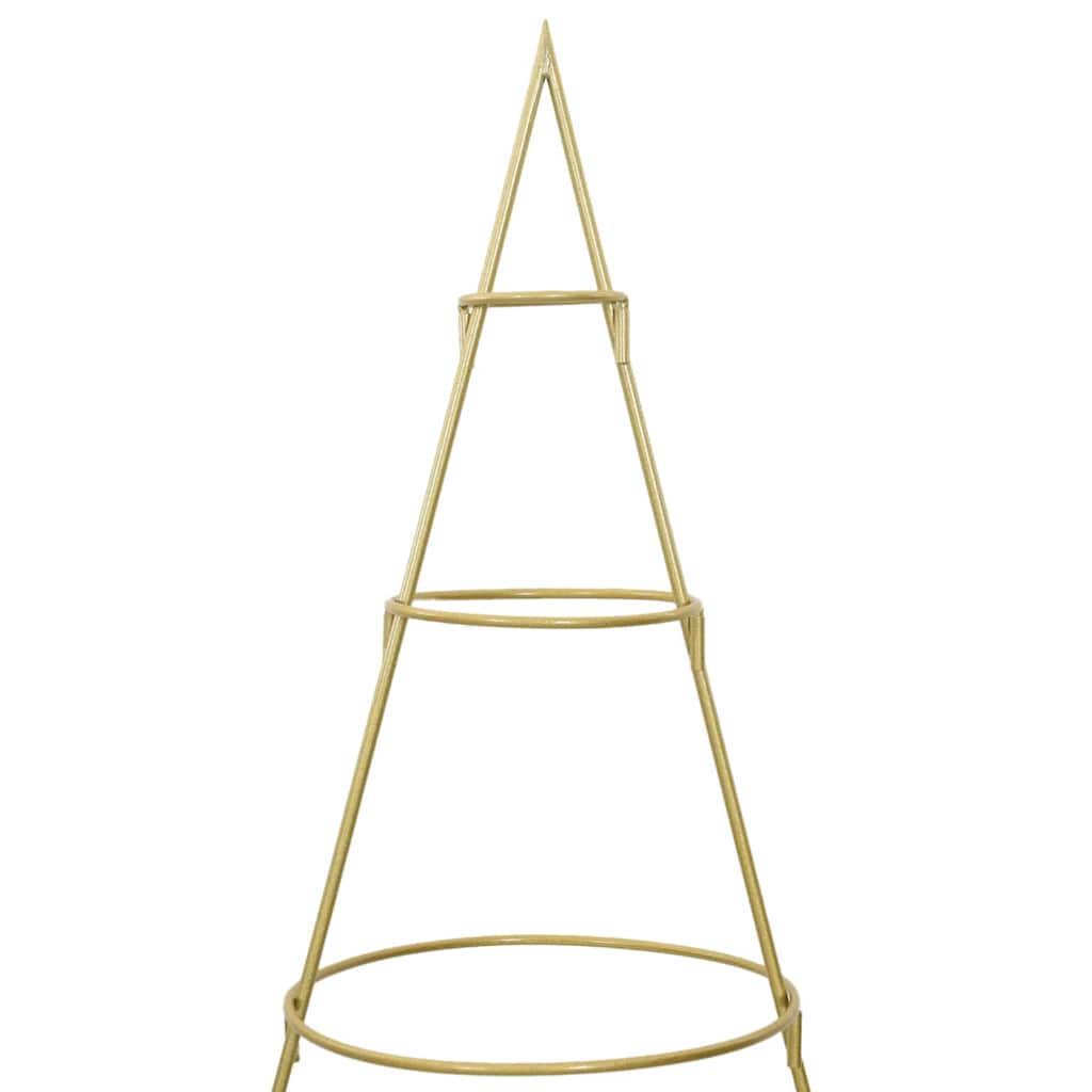 Albero di Natale in metallo con supporto Oro 180 cm