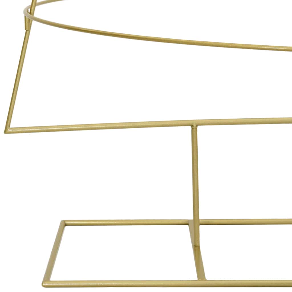Albero di Natale in metallo con supporto Oro 209 cm