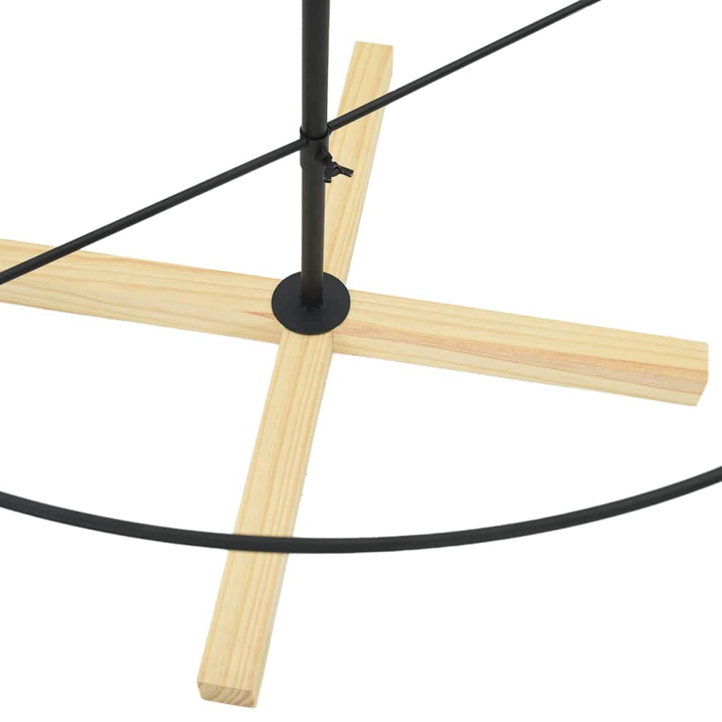 Albero a Cono di Natale con supporto Nero 180,5 cm Acciaio