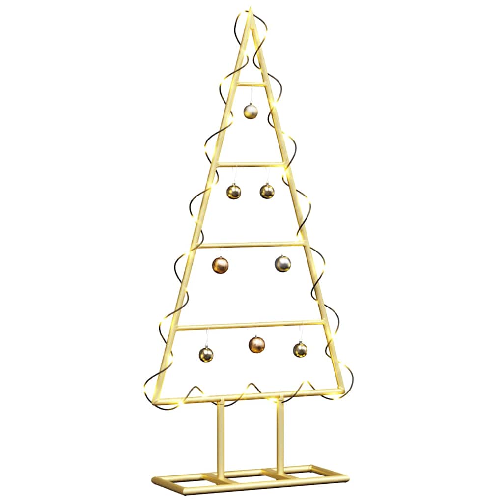 Albero di Natale in metallo Oro 60 cm
