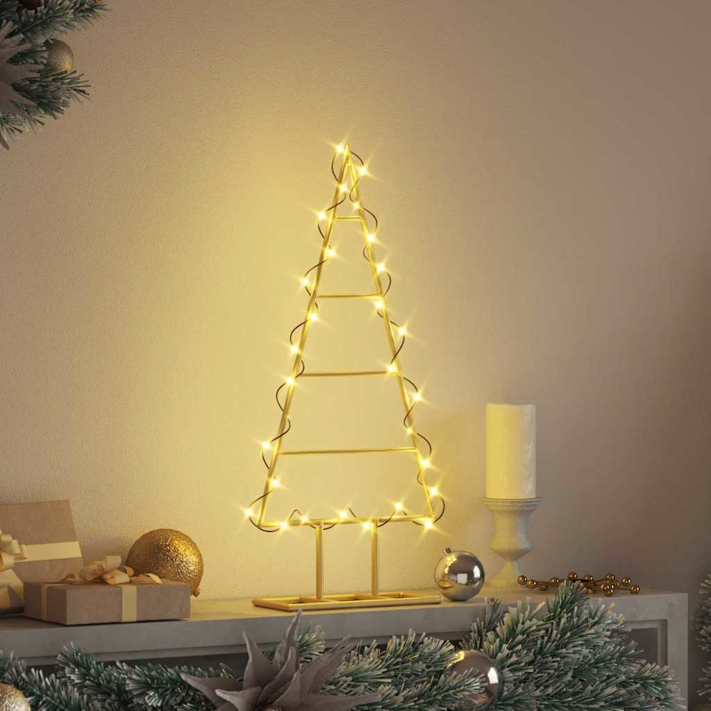Albero di Natale in metallo Oro 60 cm