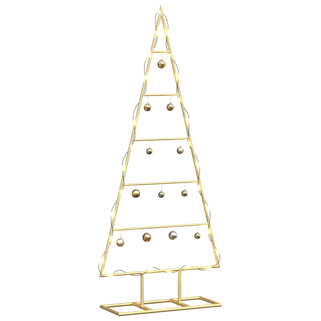 Albero di Natale in metallo Oro 90 cm