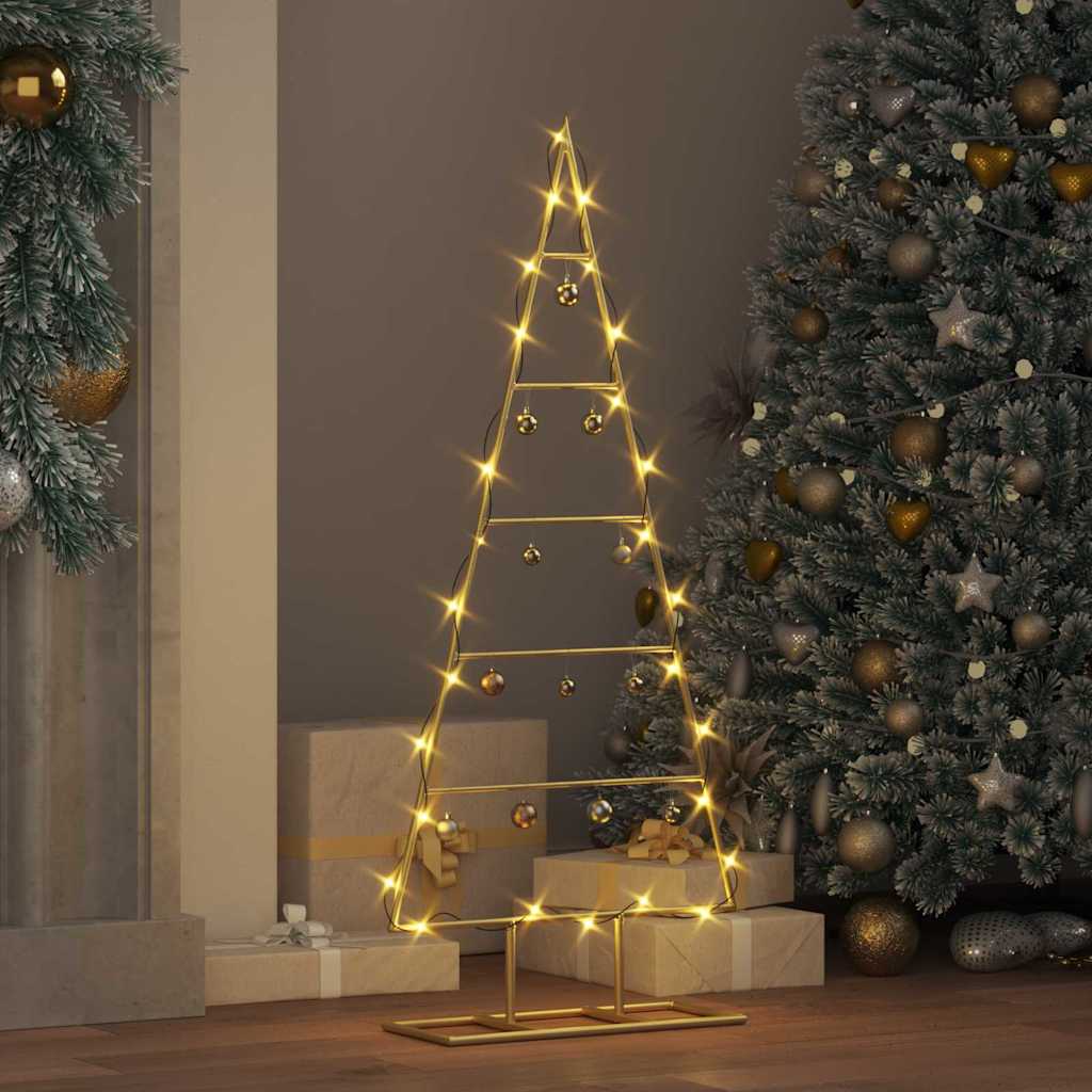 Albero di Natale in metallo Oro 90 cm