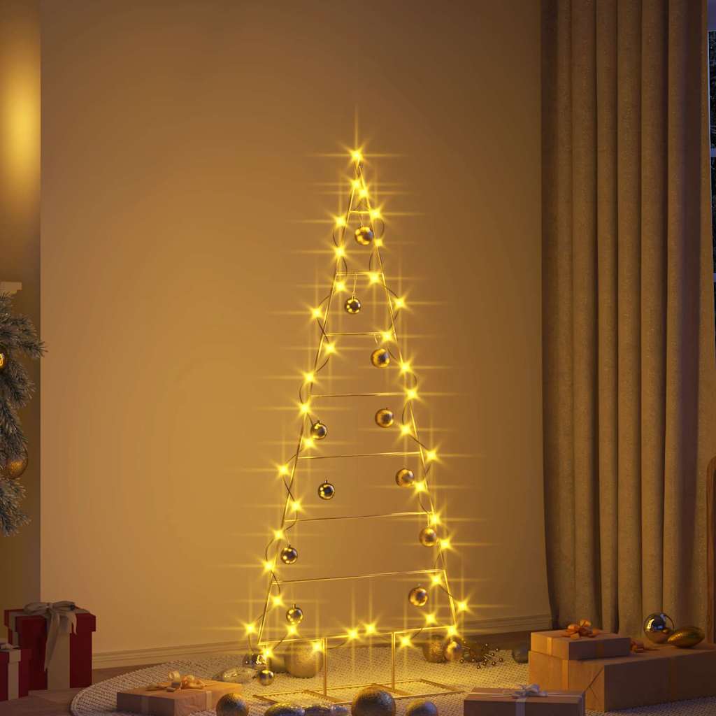 Albero di Natale in metallo Oro 150 cm