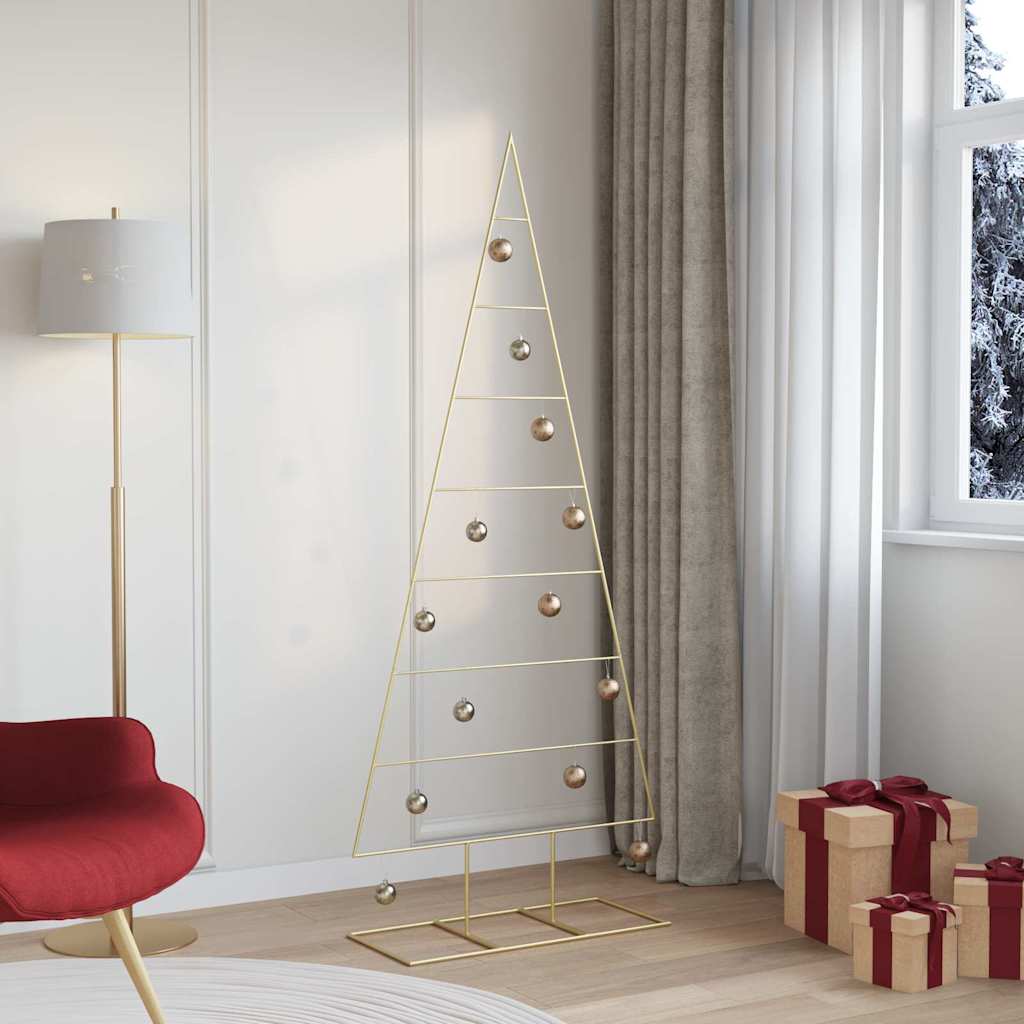 Albero di Natale in metallo Oro 181 cm