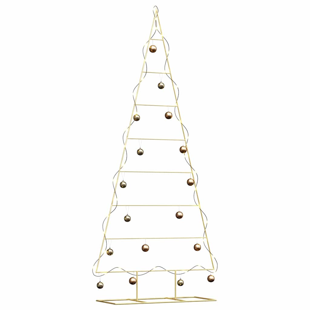 Albero di Natale in metallo Oro 211 cm