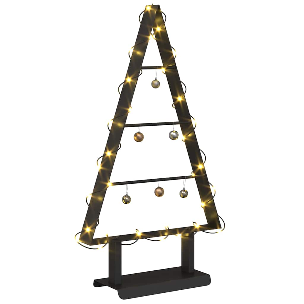 Albero di Natale in metallo Nero 60 cm Acciaio