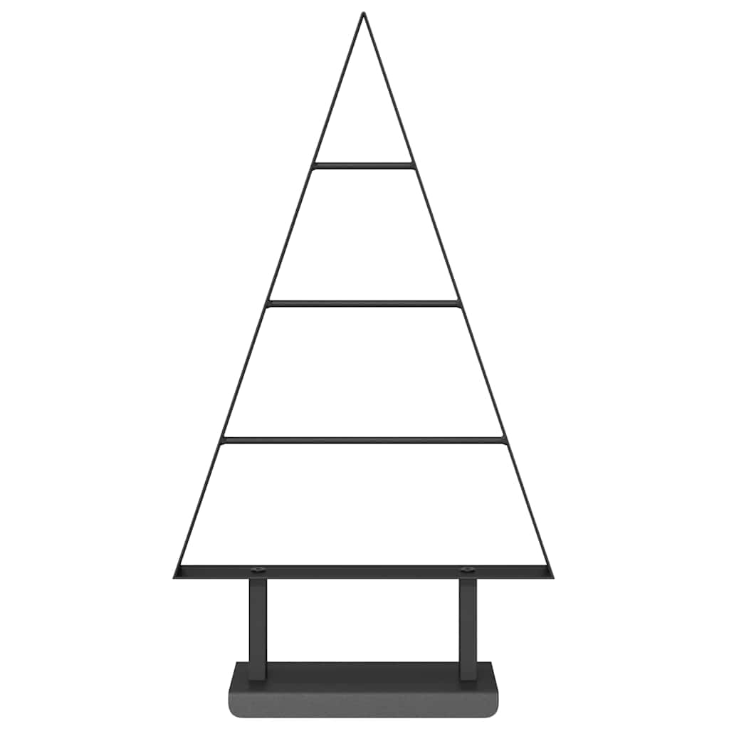 Albero di Natale in metallo Nero 60 cm Acciaio