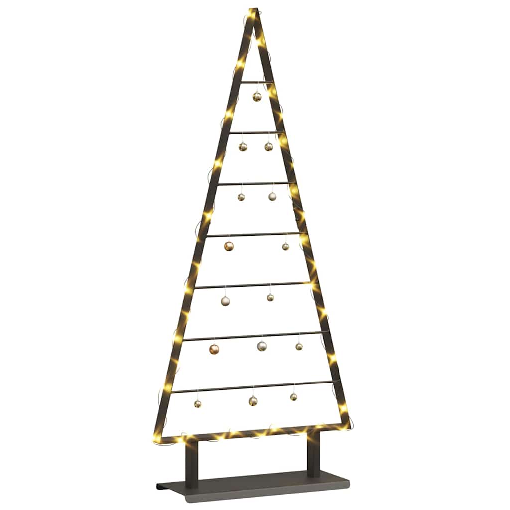 Albero di Natale in metallo Nero 125,5 cm Acciaio