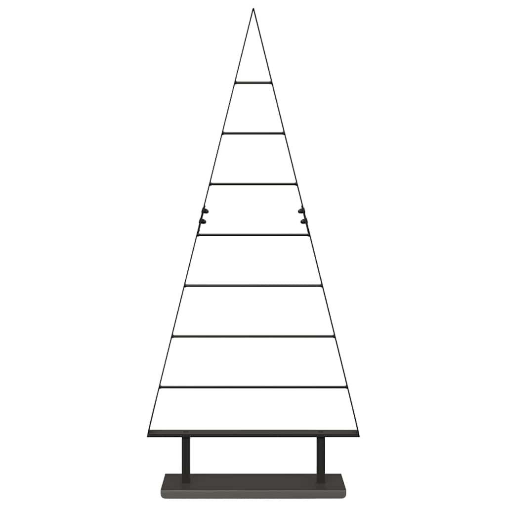 Albero di Natale in metallo Nero 125,5 cm Acciaio