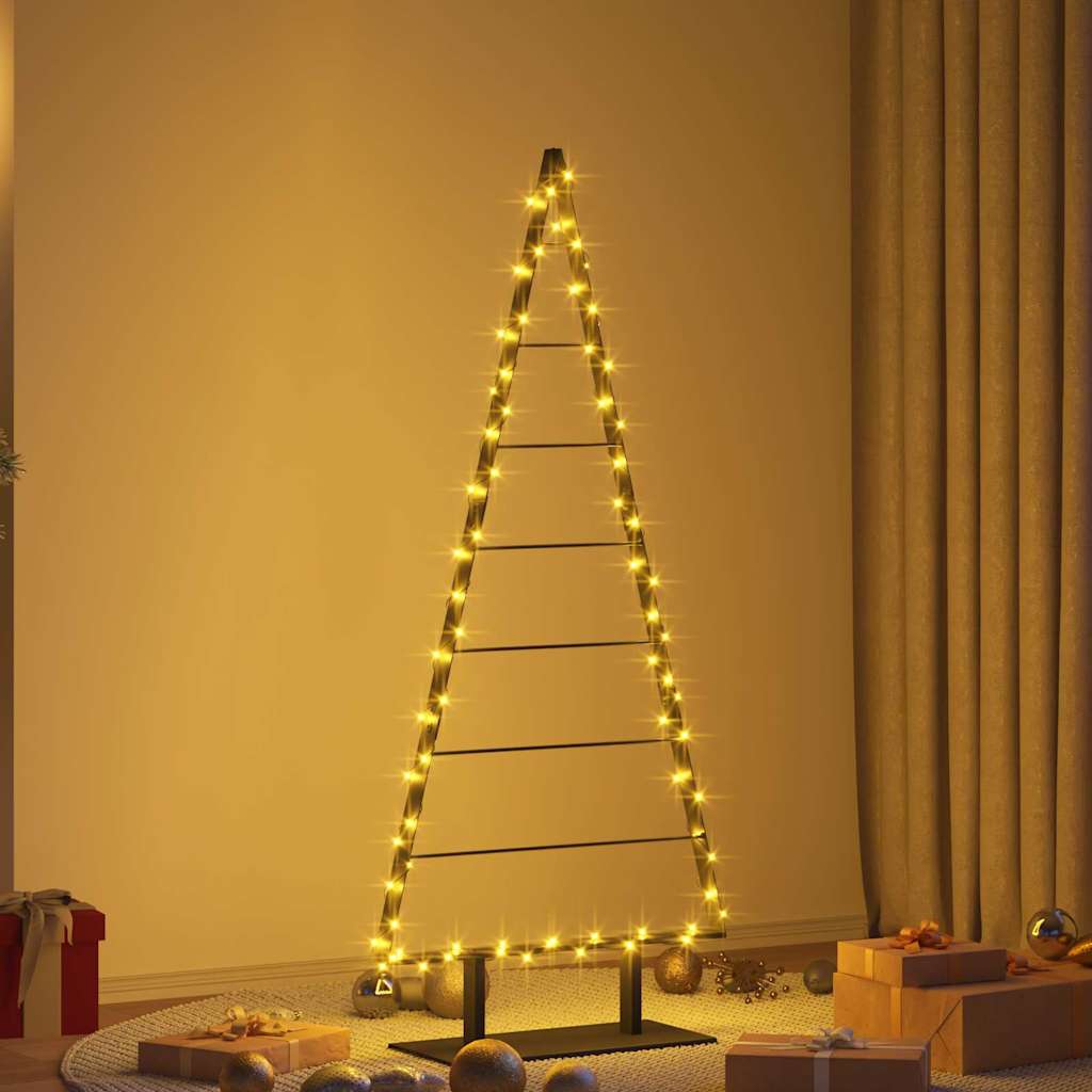 Albero di Natale in metallo con supporto Nero 150 cm Acciaio