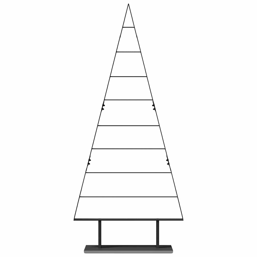 Albero di Natale in metallo Nero 180 cm Acciaio