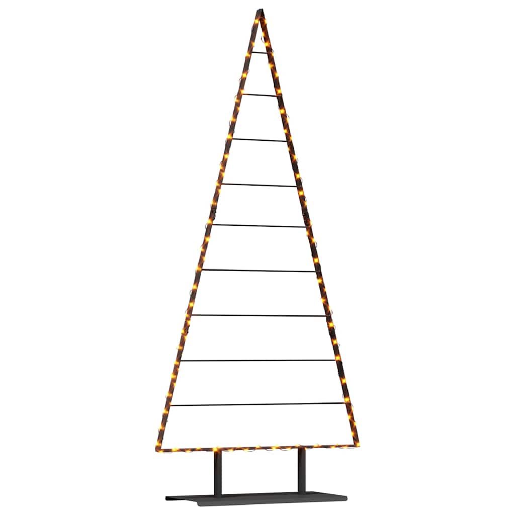 Albero di Natale in metallo con supporto Nero 210 cm Acciaio