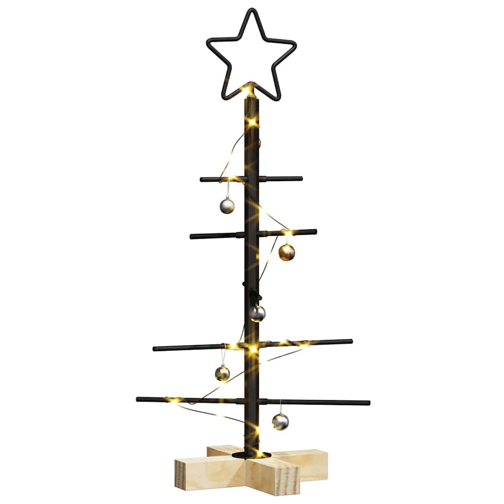 Albero di Natale in metallo Nero 59,5 cm
