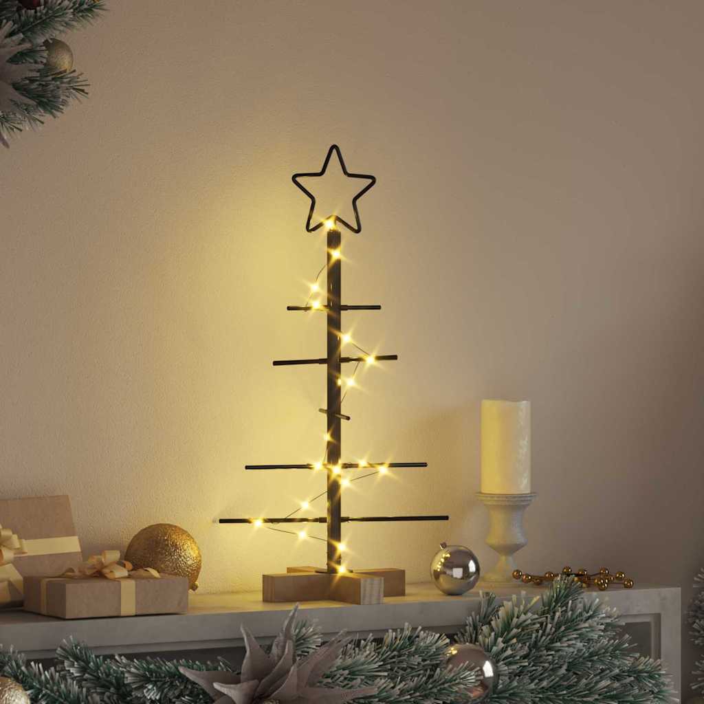 Albero di Natale in metallo Nero 59,5 cm