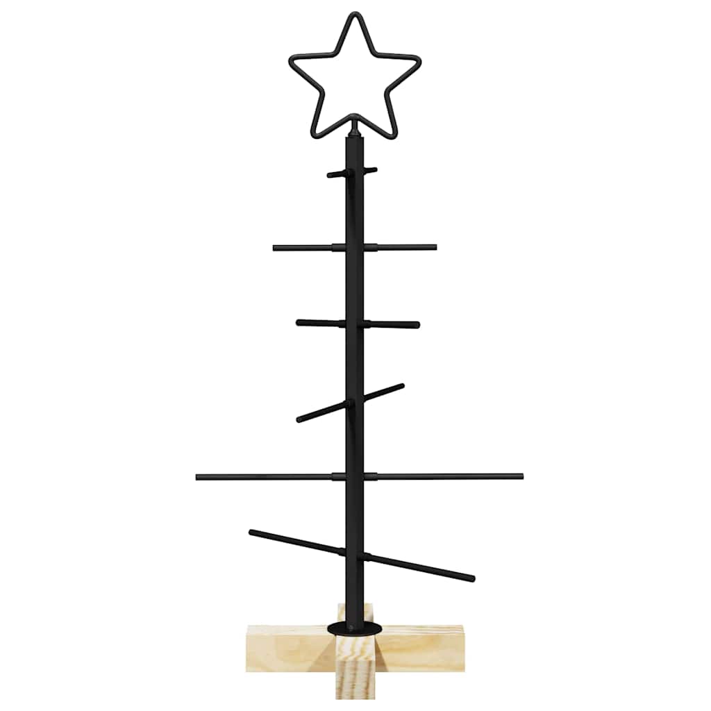 Albero di Natale in metallo Nero 59,5 cm