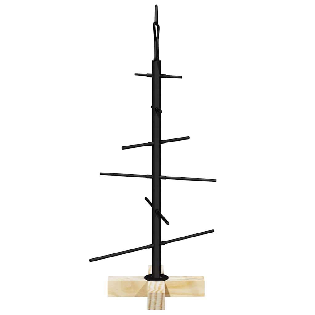 Albero di Natale in metallo Nero 59,5 cm