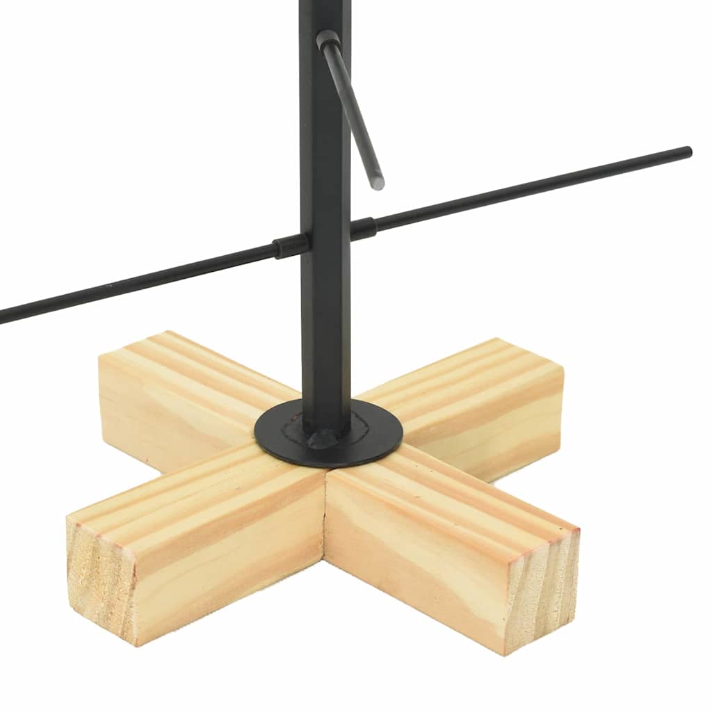 Albero di Natale in metallo Nero 59,5 cm