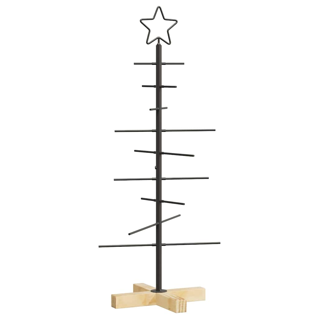 Albero di Natale in metallo Nero 89 cm