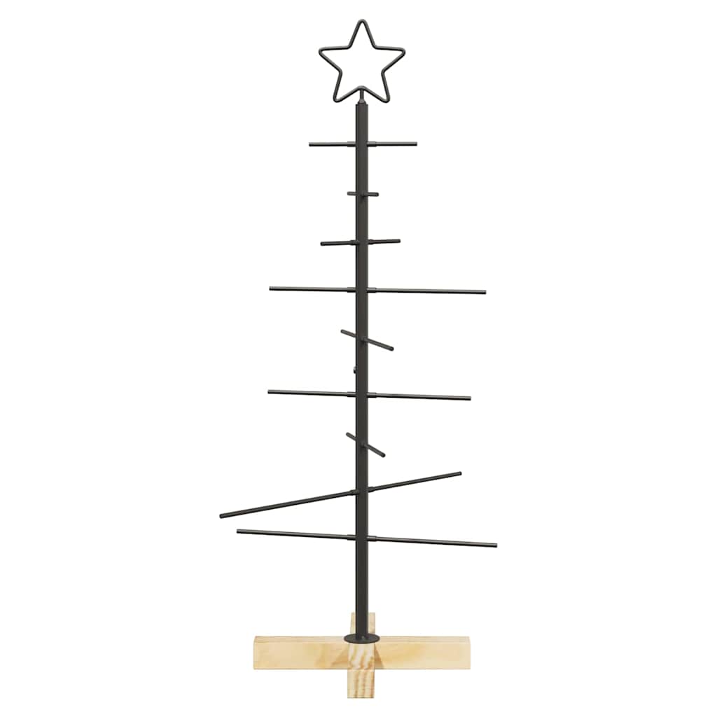 Albero di Natale in metallo Nero 89 cm