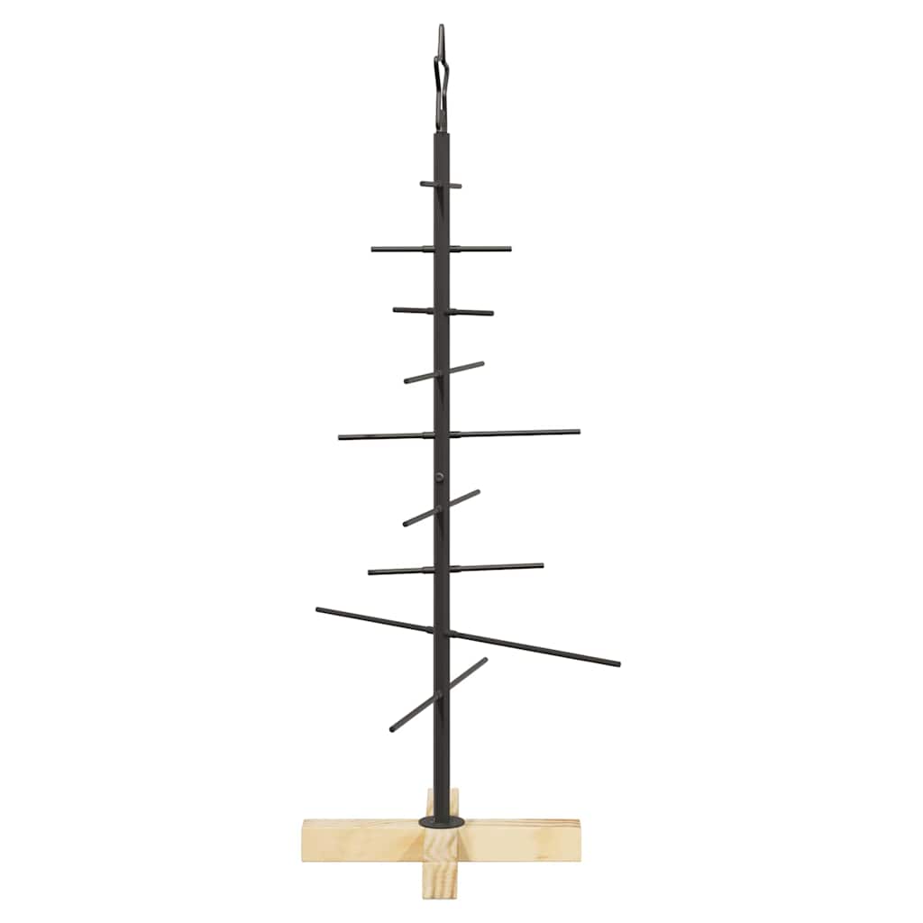 Albero di Natale in metallo Nero 89 cm