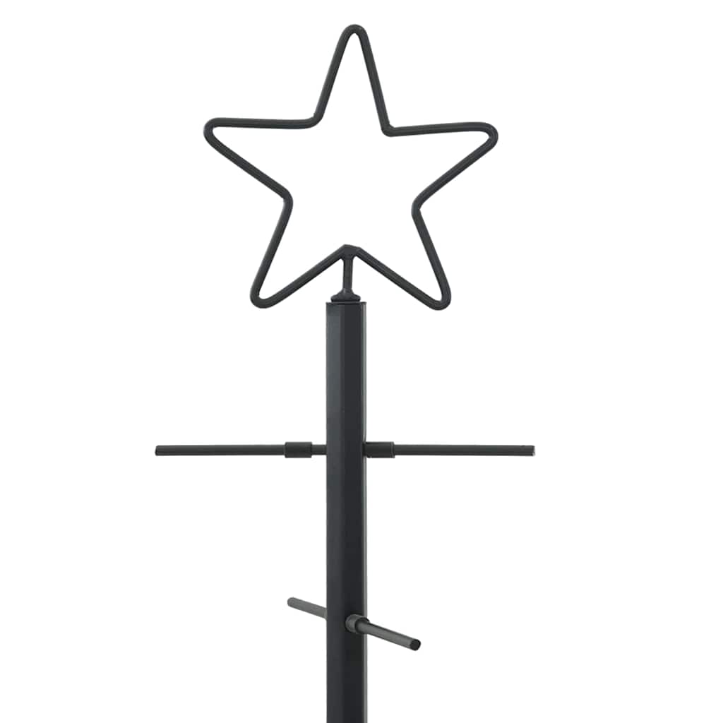 Albero di Natale in metallo Nero 89 cm