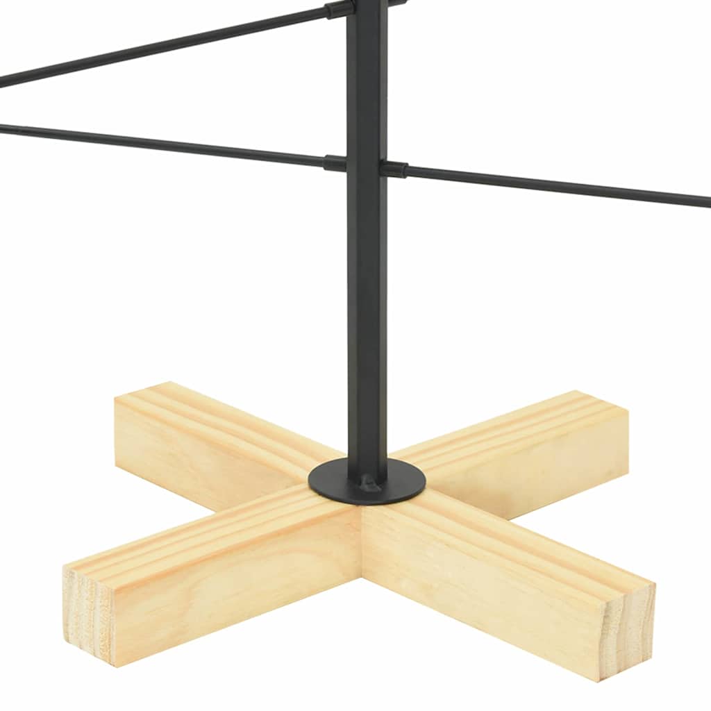 Albero di Natale in metallo Nero 89 cm