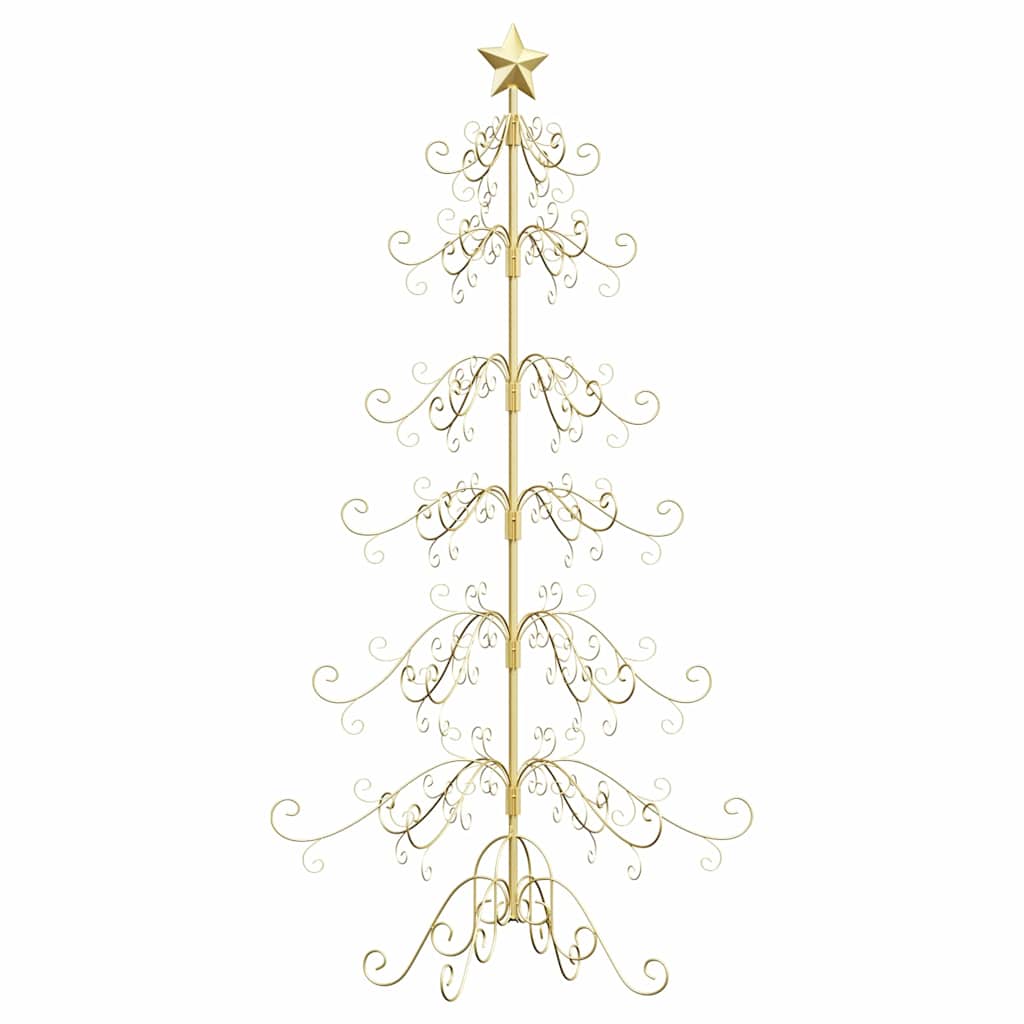 Albero di Natale in metallo Oro 180 cm