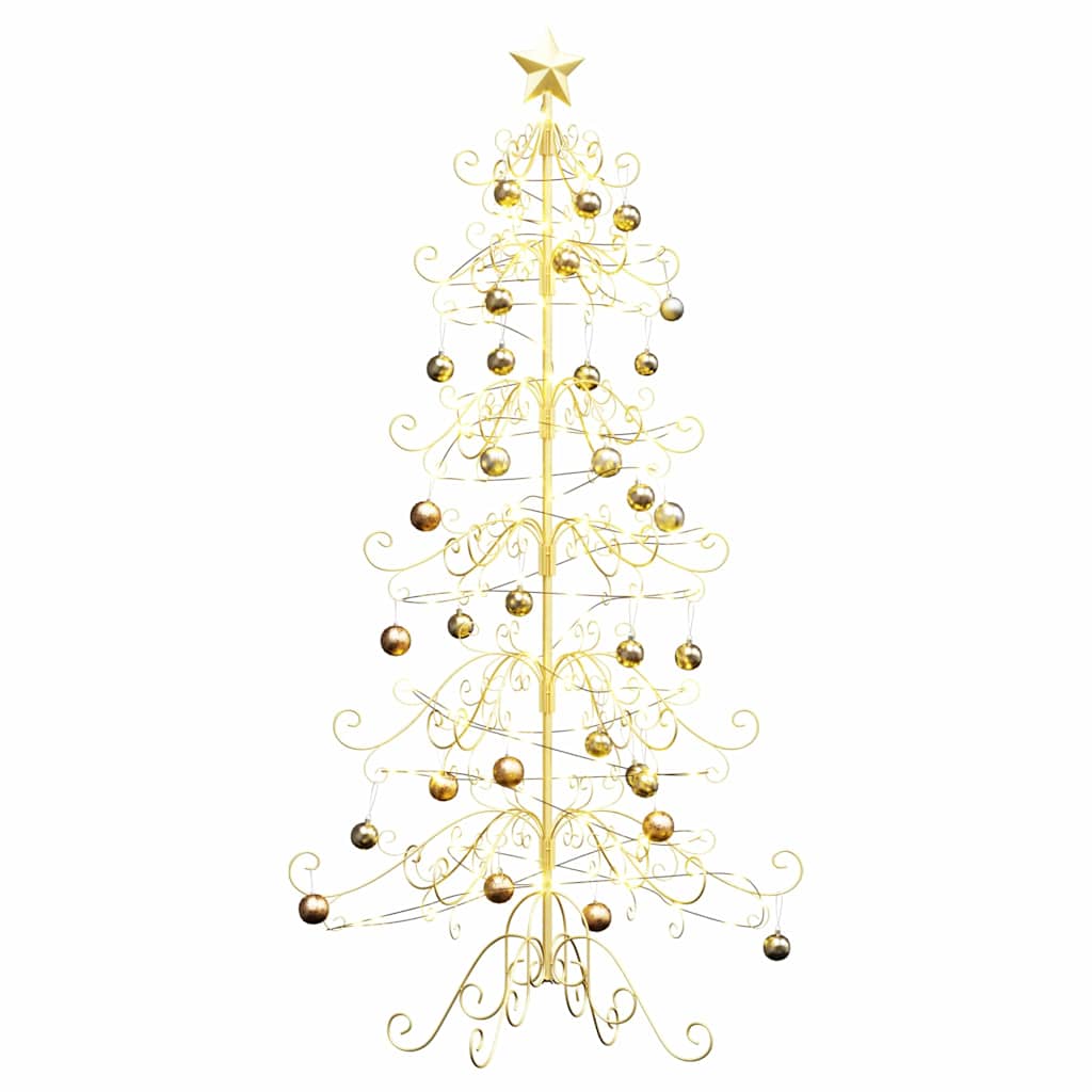 Albero di Natale in metallo Oro 180 cm
