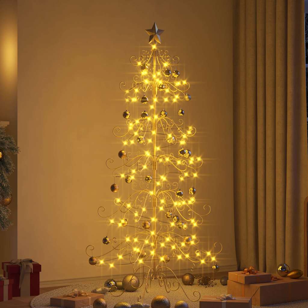 Albero di Natale in metallo Oro 180 cm