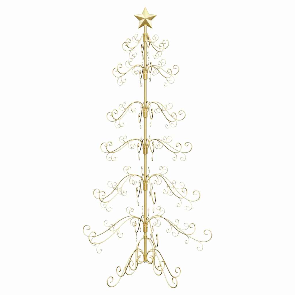 Albero di Natale in metallo Oro 180 cm