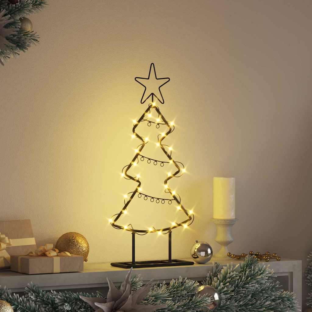 Albero di Natale in metallo Nero 60 cm Acciaio