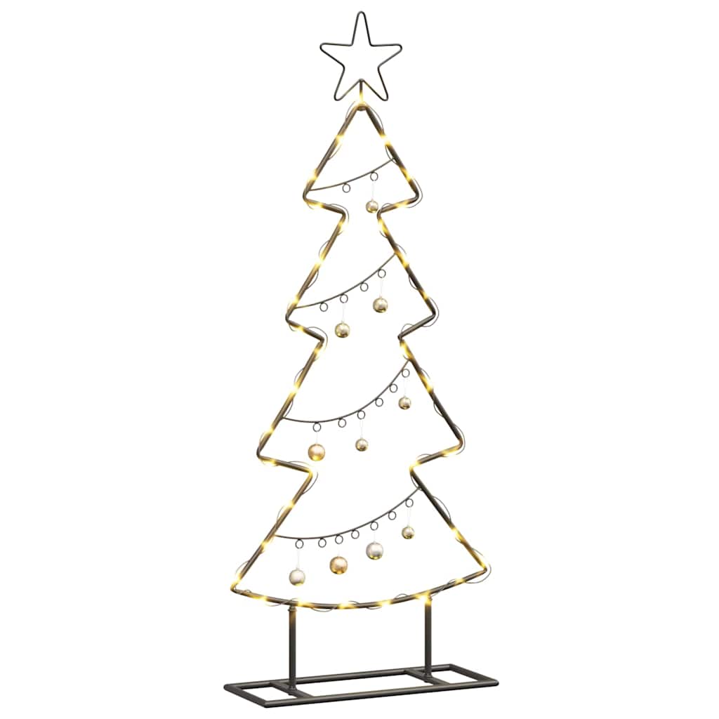 Albero di Natale in metallo Nero 90,5 cm Acciaio