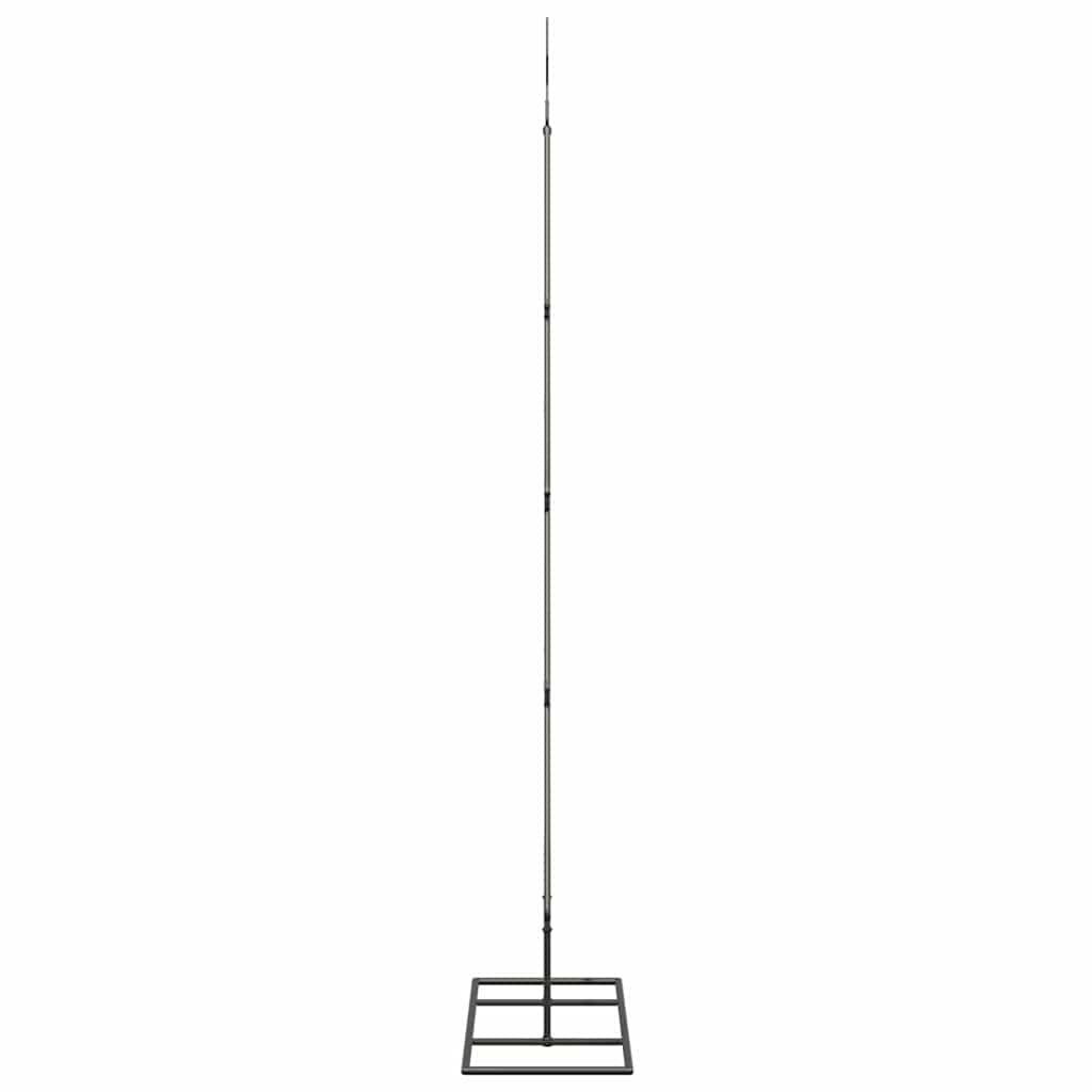 Albero di Natale in metallo Nero 125 cm Acciaio
