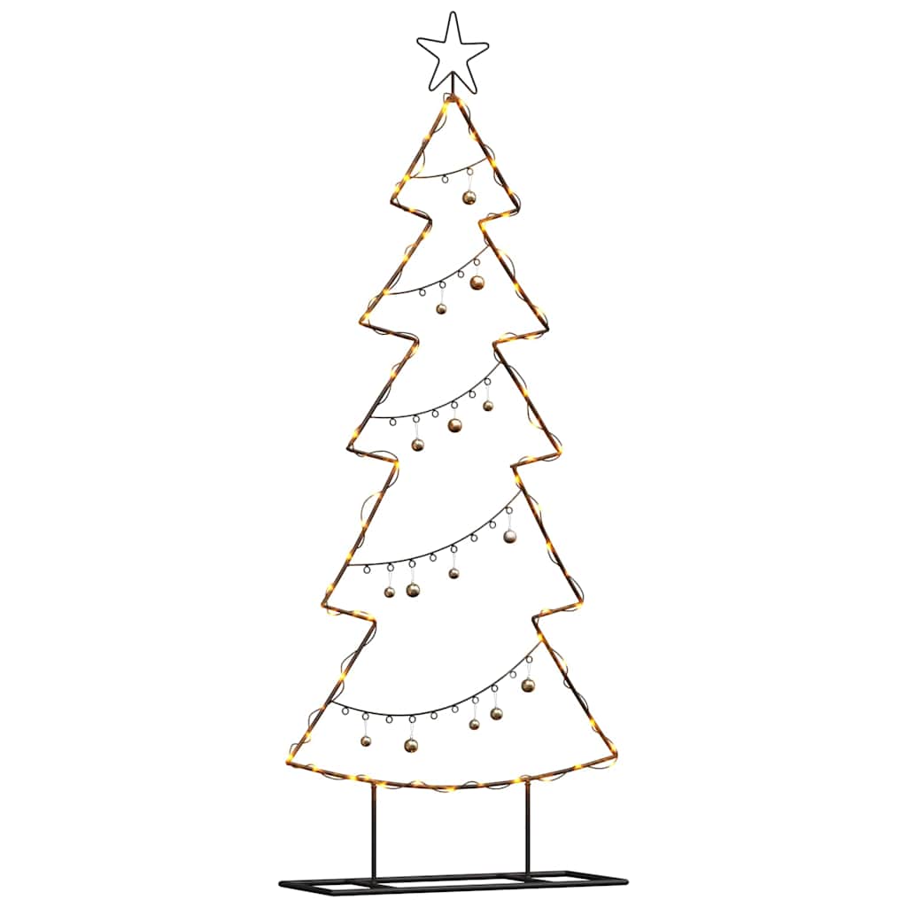 Albero di Natale in metallo Nero 150 cm Acciaio